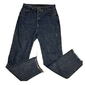 PRETTYLITTLETHING Denim Blue Jeans Straight Leg 6